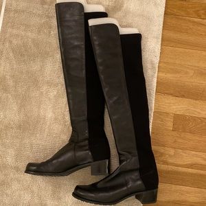 Stuart Weitzman Reserve Black Nappa 7.5